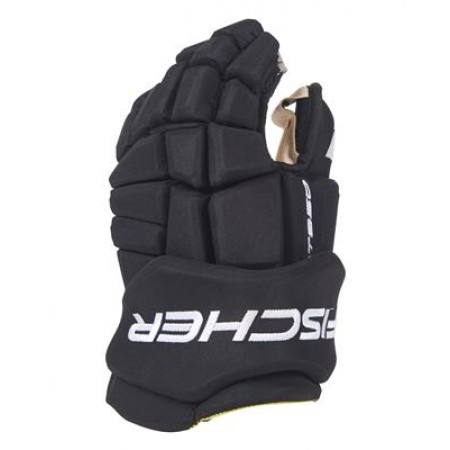 FISCHER CT950 JUNIOR and Senior Ice Hockey Gloves BLACK RED-BLUE
