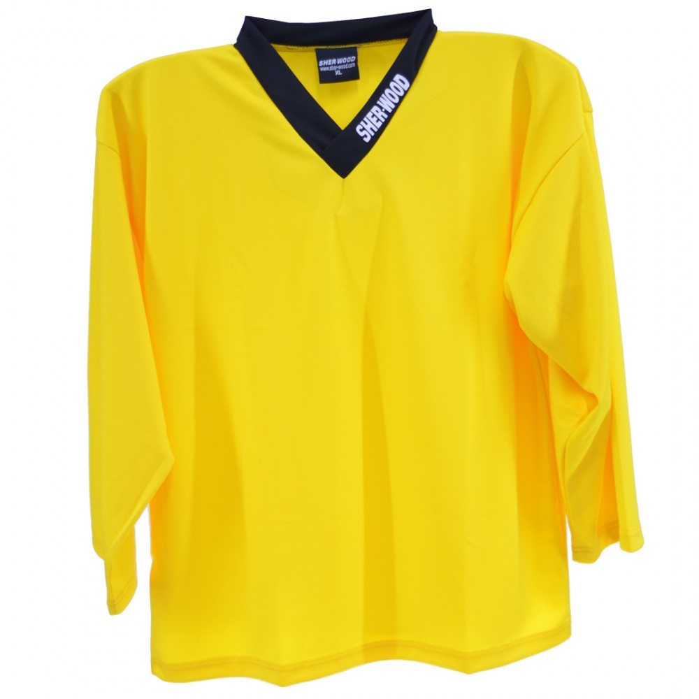 yellow hockey jersey